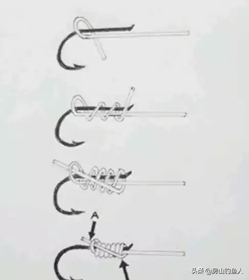 钓鱼鱼钩的绑法技巧,鱼钩绑线教程永不脱钩