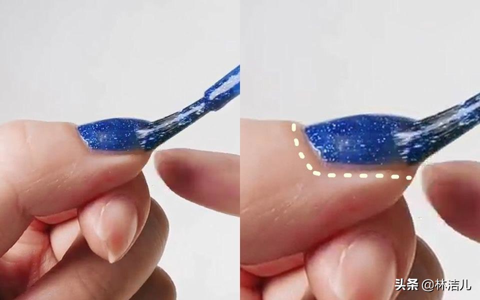 林允美甲教程完整版,林允弄美甲