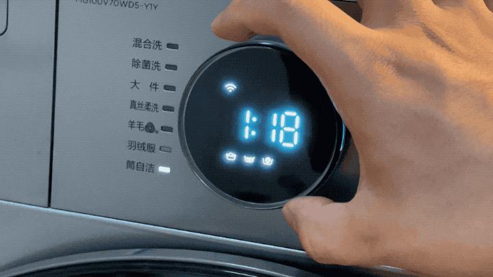 美的y1y洗衣机测评,全自动洗衣机就是方便