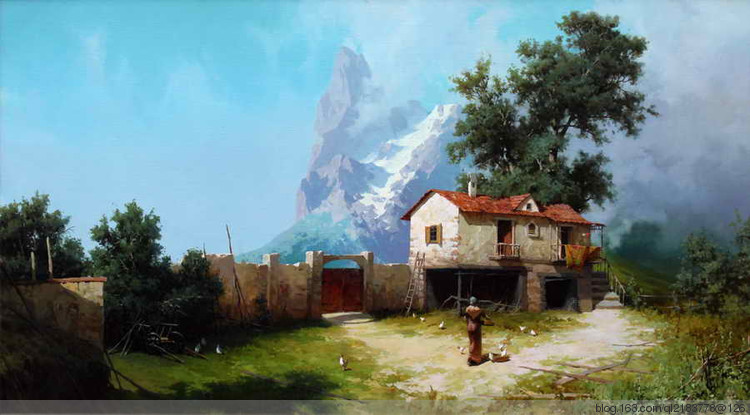 俄残荷罗斯油画风景70幅,俄罗斯画家的油画如诗如画美极了