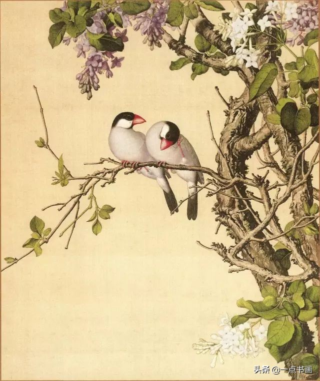 清代山水花鸟画家名单,清代画家朱耷的花鸟画画得很简练