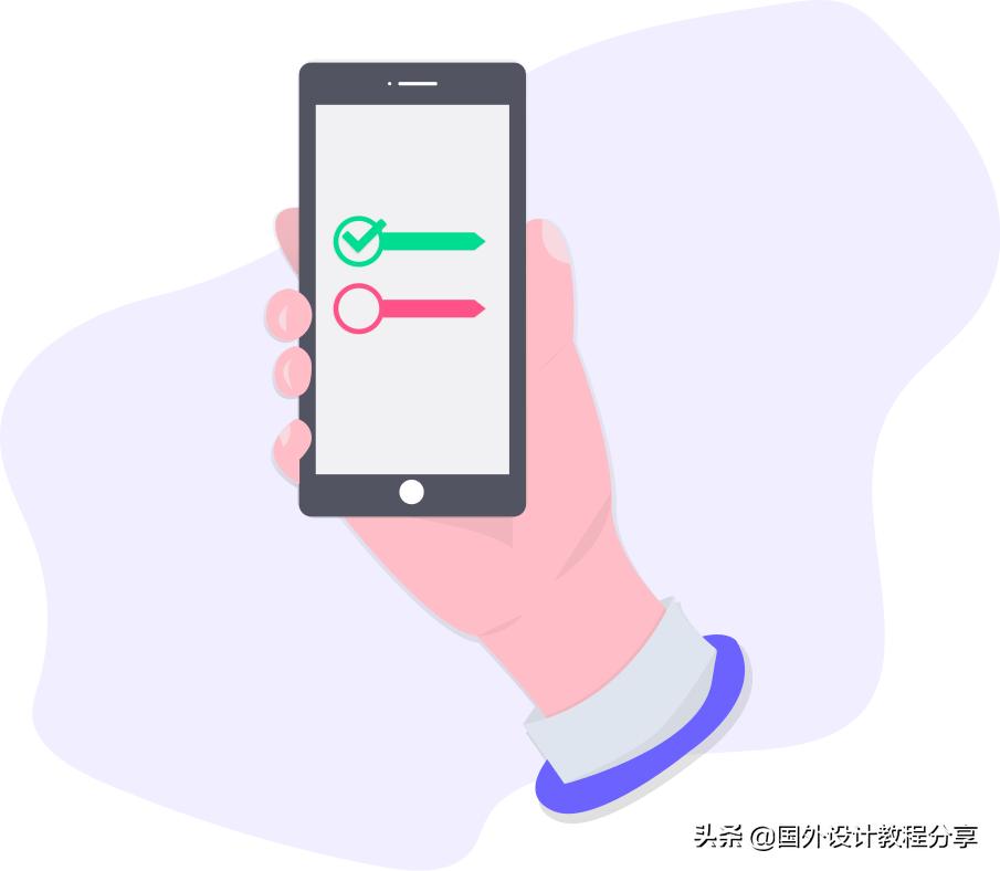 扁平矢量插画色彩教程,扁平矢量家具插画