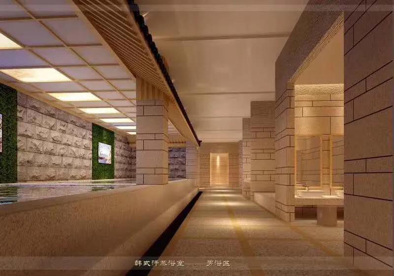 洗浴会所汗蒸房设计装修,嘉定汗蒸馆装修设计案例