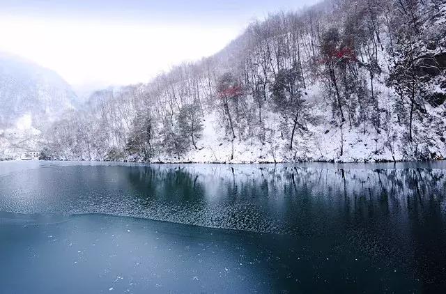 西安金丝峡雪景,陕西金丝峡冬天