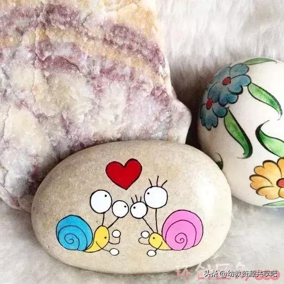 创意石头画简单又有趣,石头创意手工画