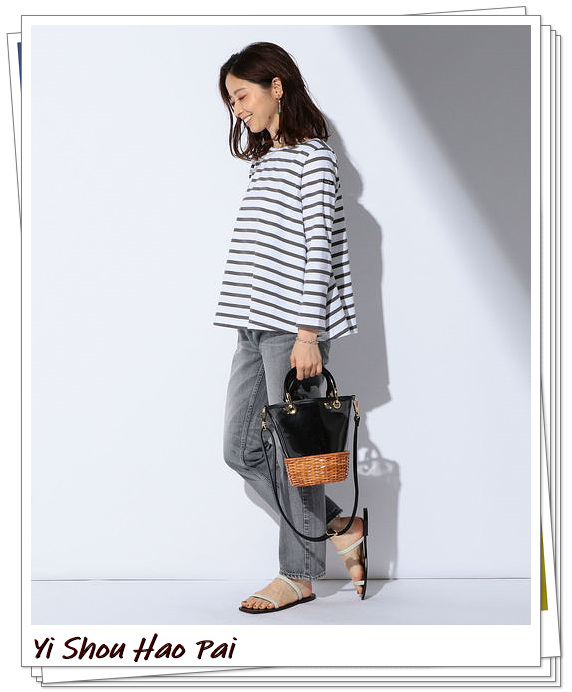 横条纹上衣搭配什么好看,横条纹的上衣搭配