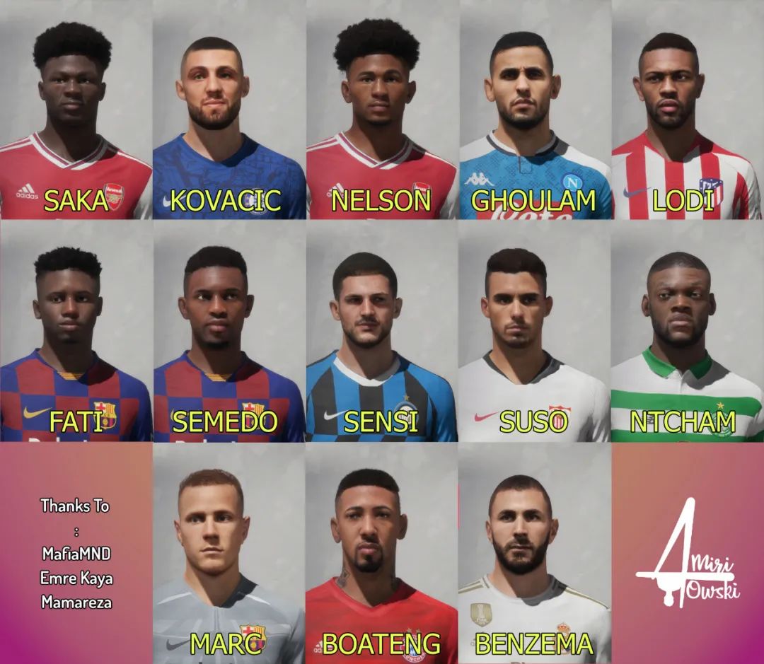 「FIFA20补丁」20200422期补丁推送/脸补球衣AIO图形化