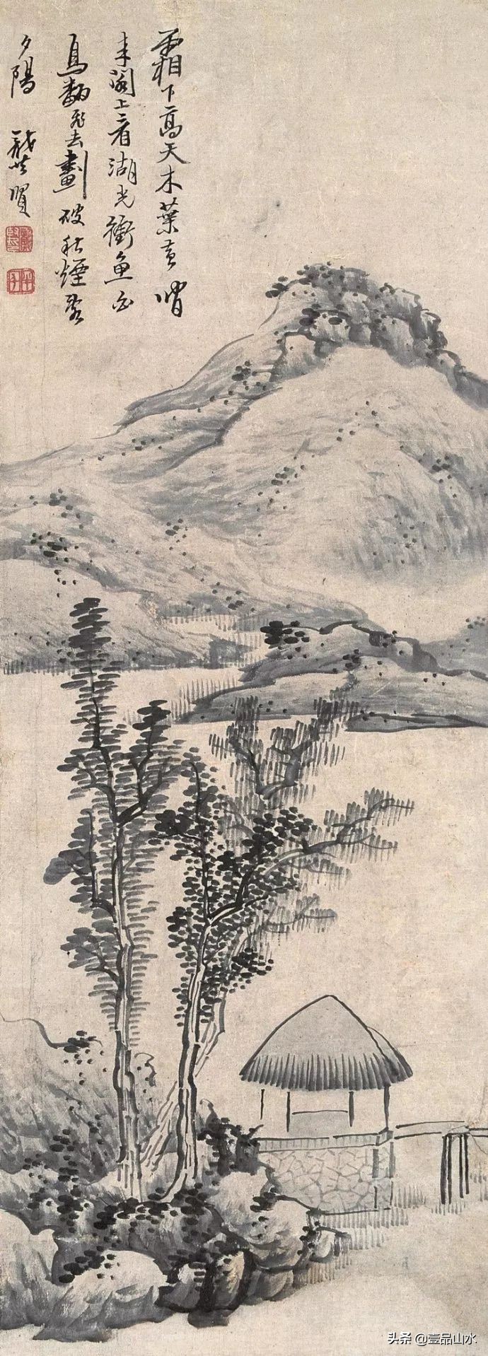 最真实的国画山水画,当代国画山水中的点景人物