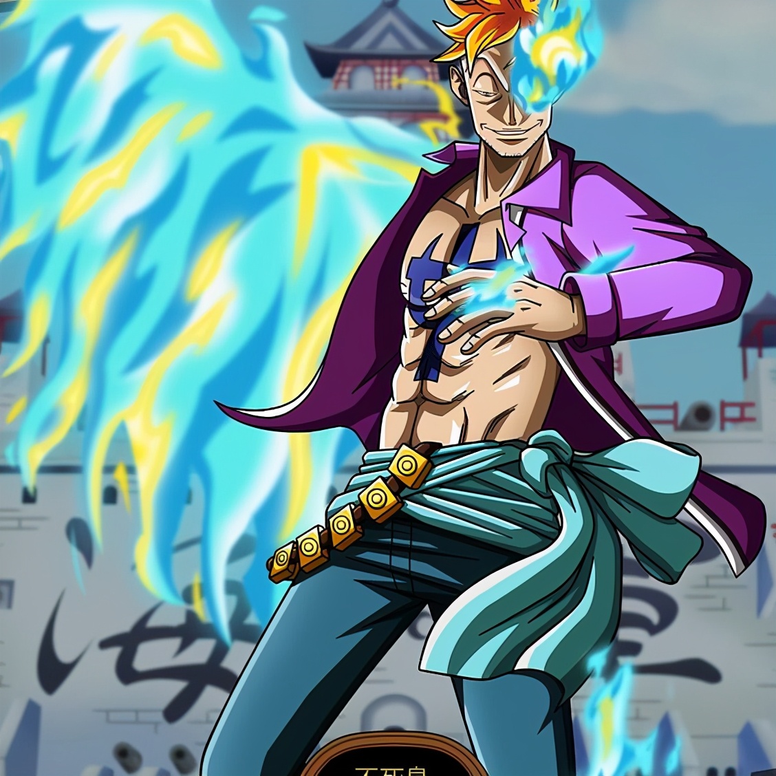 海贼王1006马尔科,海贼王马尔科对战大妈团