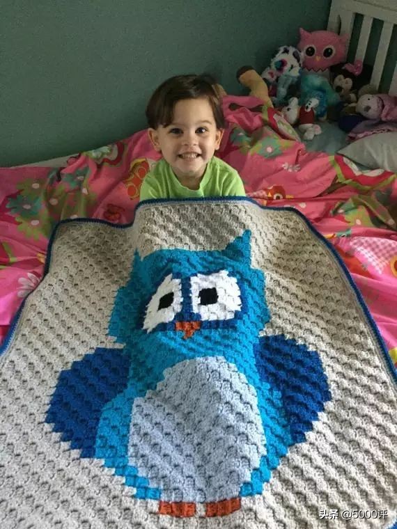 编织宝宝毯教程,编织漂亮婴儿卡通毯子