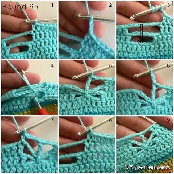 曼陀罗毯子编织教程,苏菲花园曼陀罗毯子钩法高清图解