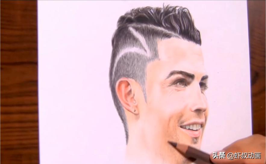 C罗铅笔画绘画方法,C罗铅笔画教程视频