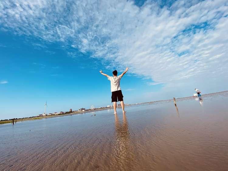 上海沙滩景区,上海奉贤海湾沙滩