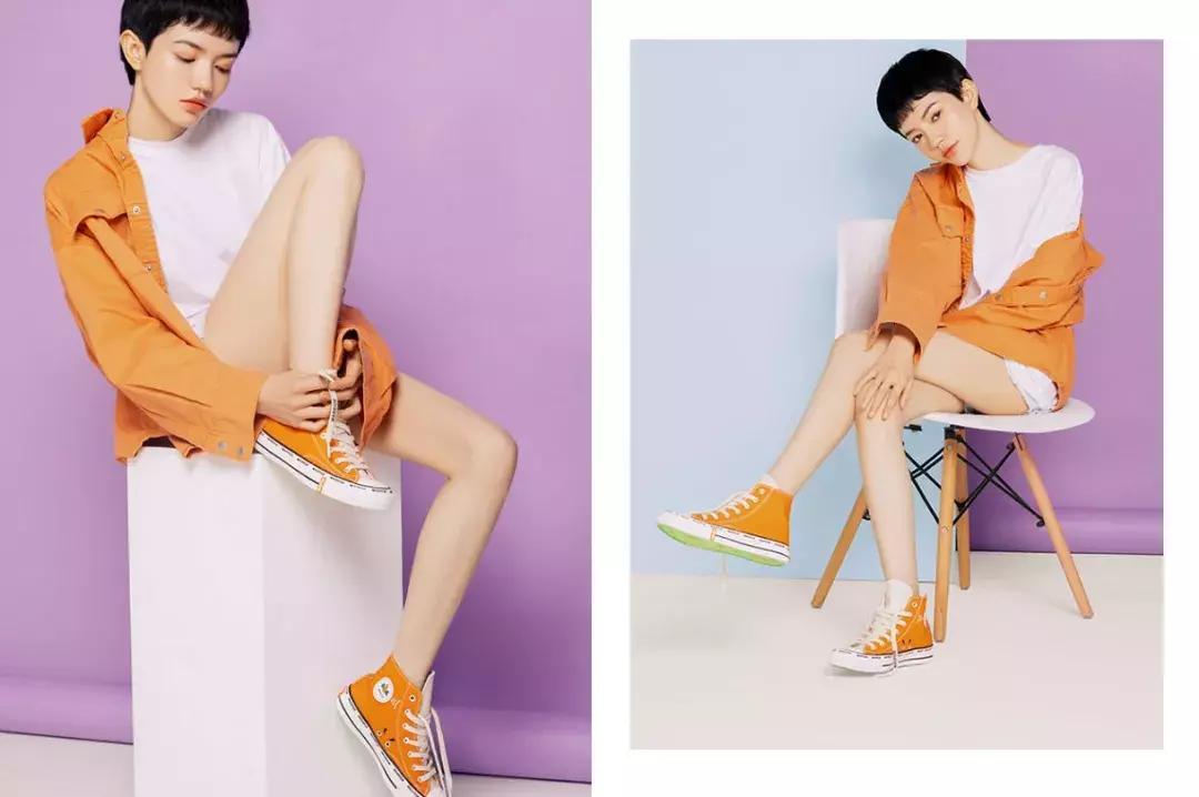 匡威新款2023白色婚鞋,匡威1970s彩虹限定