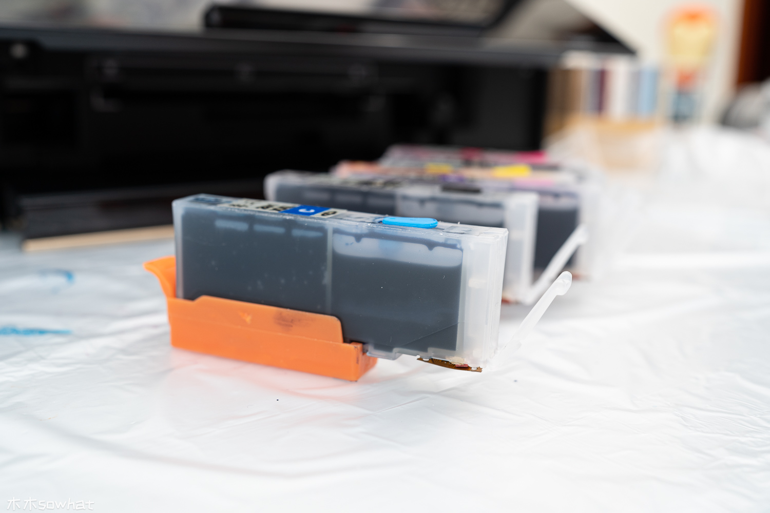 佳能ts9120换墨盒,佳能ts7720怎么换墨盒