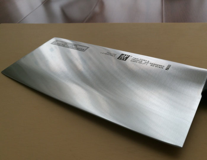 找来几把厨刀品评一下，打发在家无聊时光