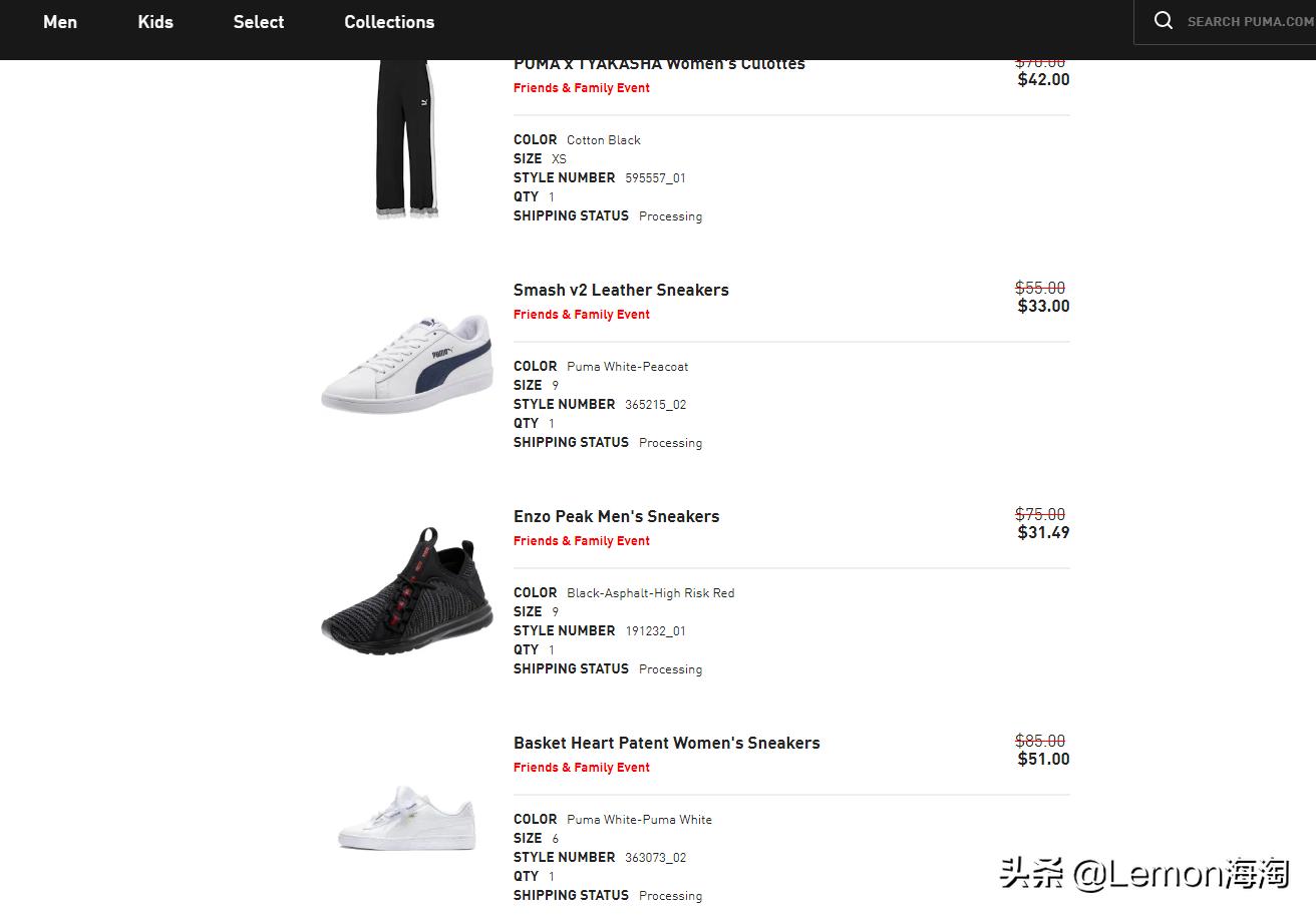 彪马经典款活动来啦,彪马折扣活动