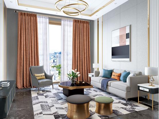 米兰布艺窗帘,窗帘流行的款式搭配