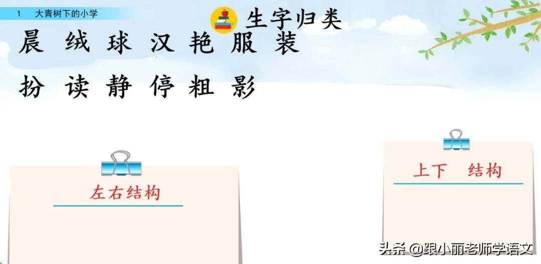大青树下的小学重要背诵内容,大青树下的小学重点知识点
