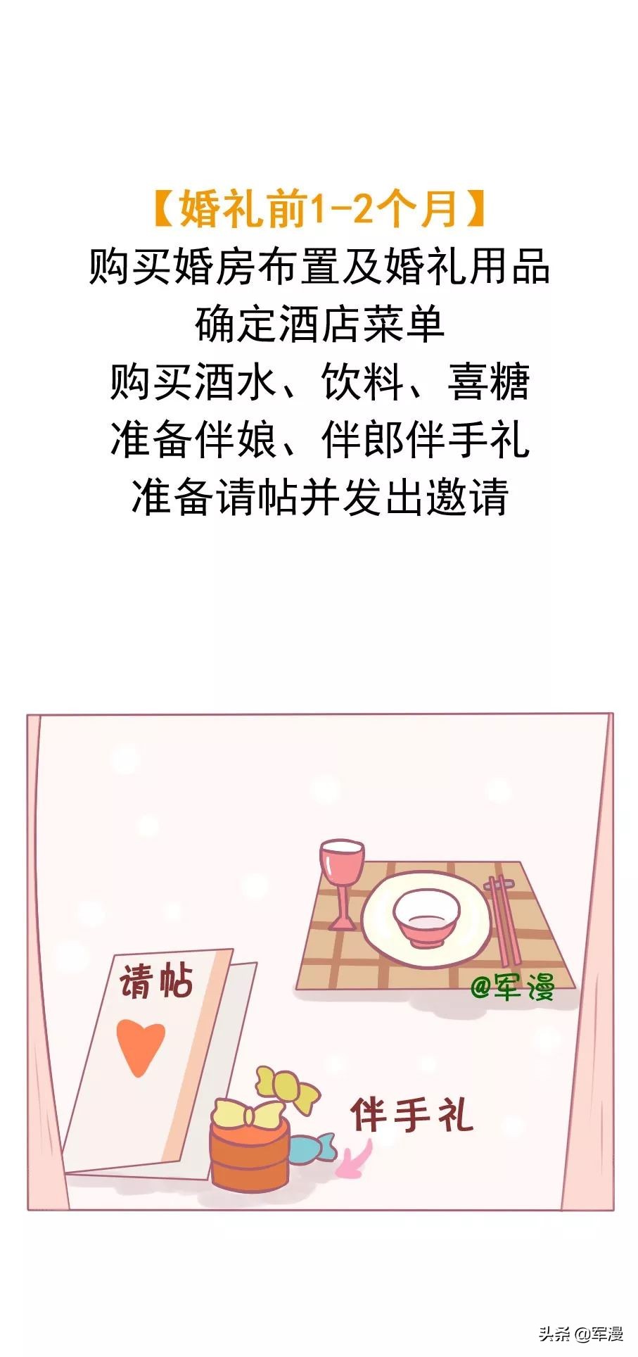 军婚准备清单大全,军婚筹备清单表