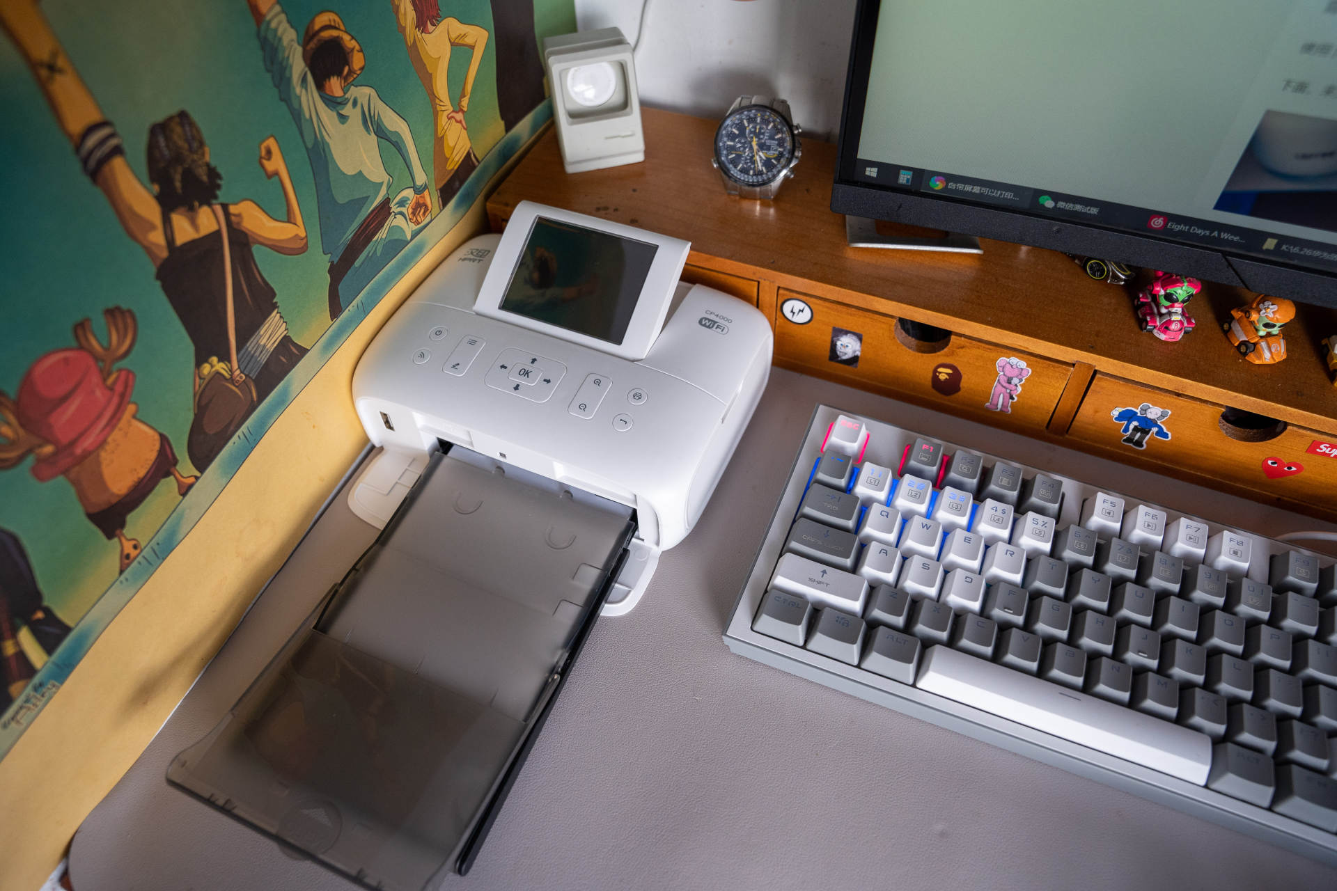 汉印照片打印机cp4100使用教程,cp4000l小型照片打印机怎么使用