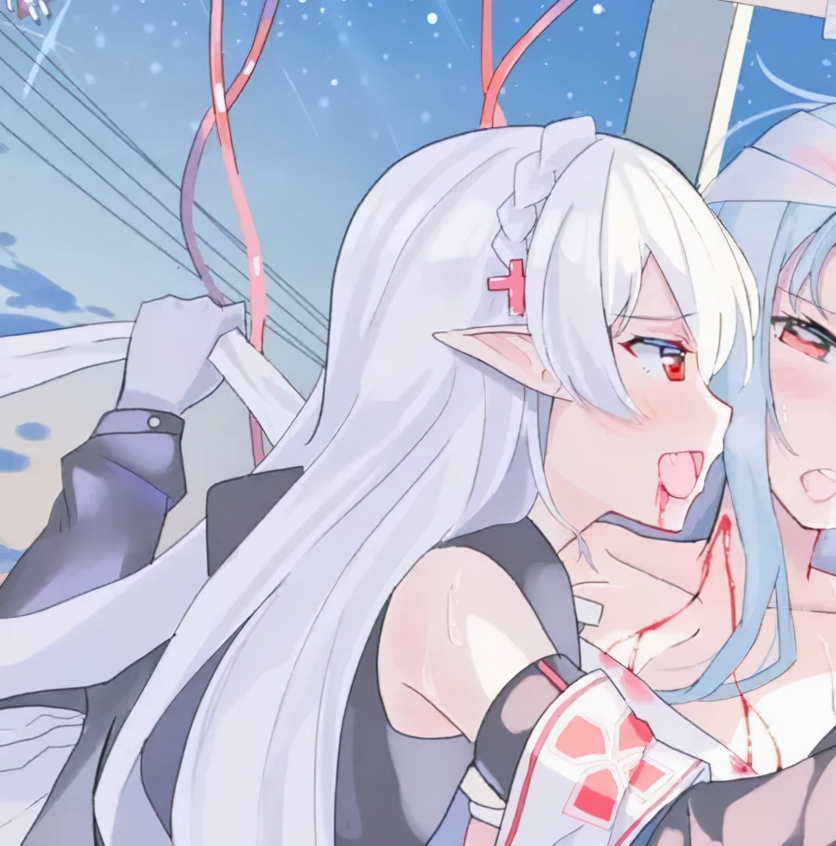 超好看的闺蜜头像一人一半真人,超好看的闺蜜头像动漫