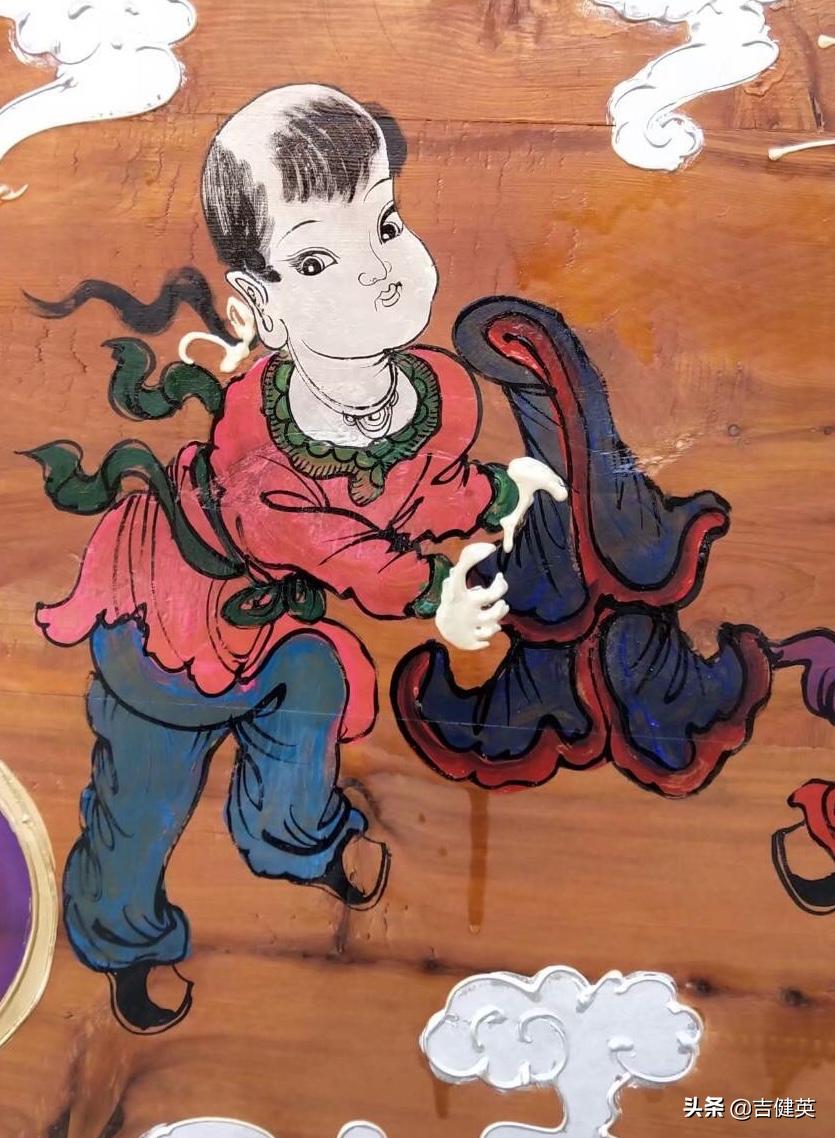 陇西丧葬画棺,甘肃陇西传统棺图片