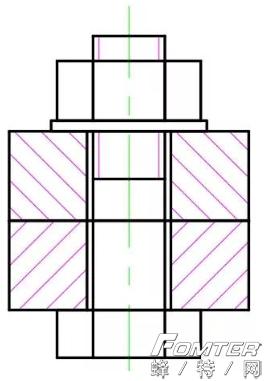 autocad螺栓简单装配图绘制,cad三维螺栓与螺帽组合画法
