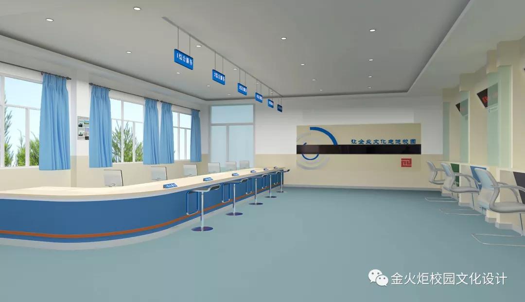 崇德尚能务实重行｜河北商贸学校大厅文化设计