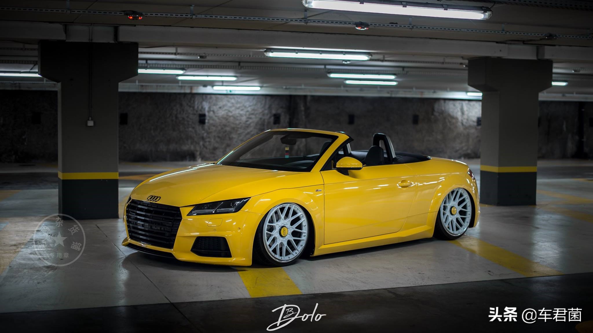 奥迪tt黑武士配白色轮毂,奥迪tt改怎么样的轮毂