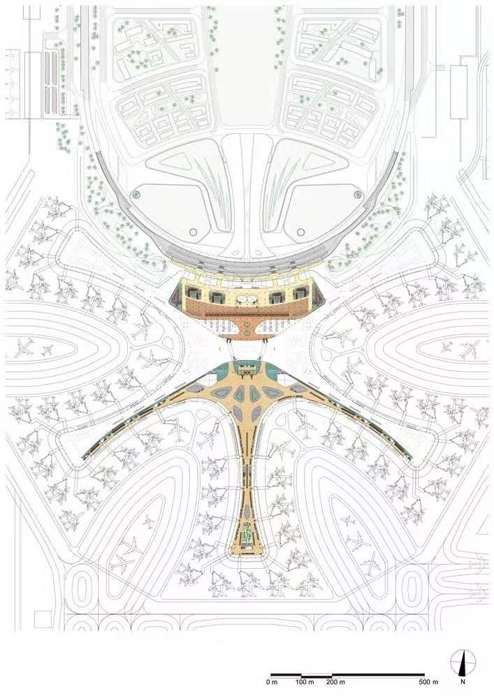 大兴机场出入口平面图,大兴机场图片平面图