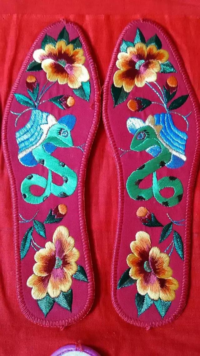 刺绣鞋垫图案大全图解,刺绣各种鞋垫图案