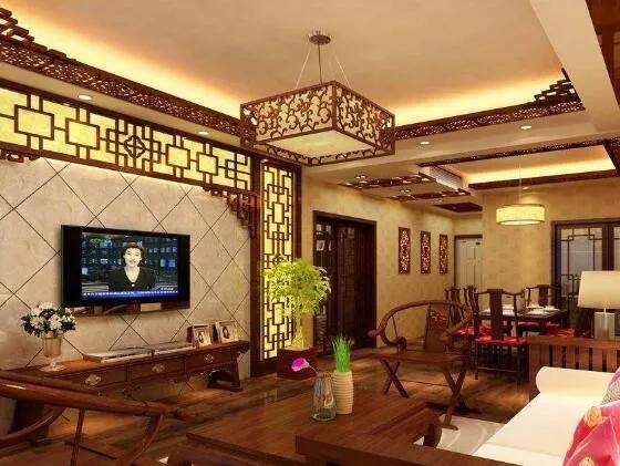 简中式风格客厅装修效果图,中式风格客厅装修效果图100种
