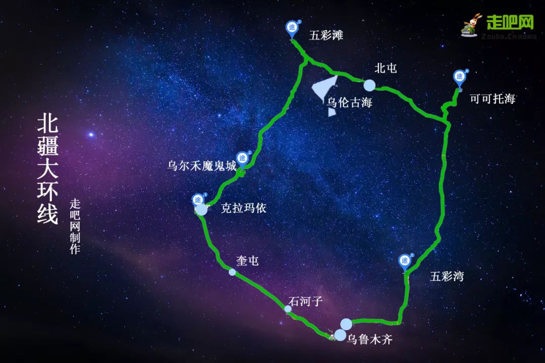 北疆大环线自驾游路线推荐,北疆大环线15天自驾游攻略