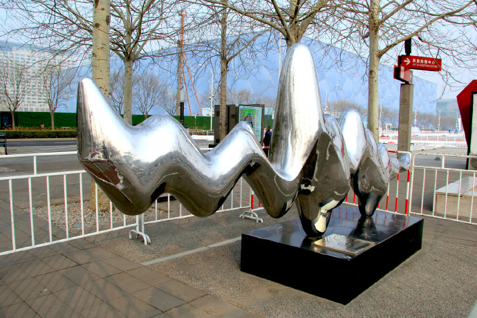 北京鸟巢附近雕塑,鸟巢雕塑效果图