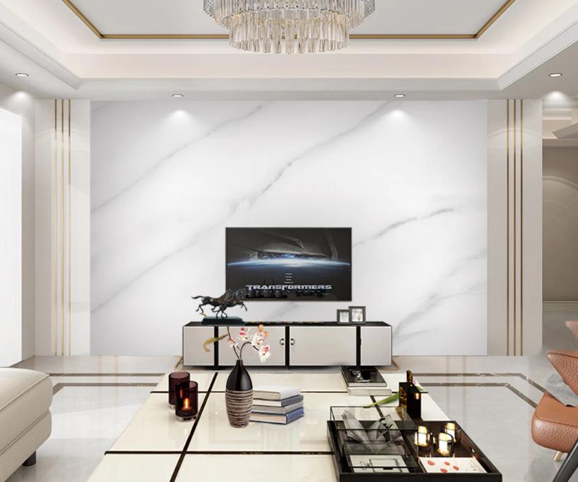 现代简约装修风格石材电视背景墙,石材瓷砖背景墙效果