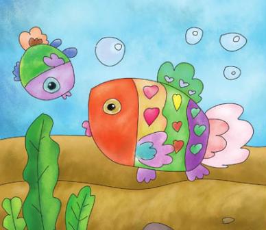 胎教美术作品,亲子艺术早教启蒙画