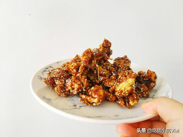 不油炸的熬糖琥珀核桃仁家常做法,学做拔丝琥珀核桃仁