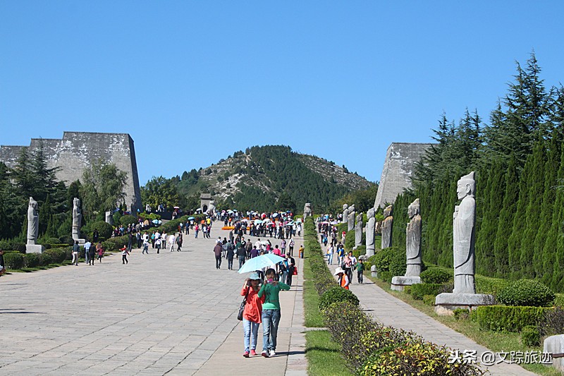 乾陵俯瞰图是睡美人吗,从哪个方位可以看出乾陵像睡美人