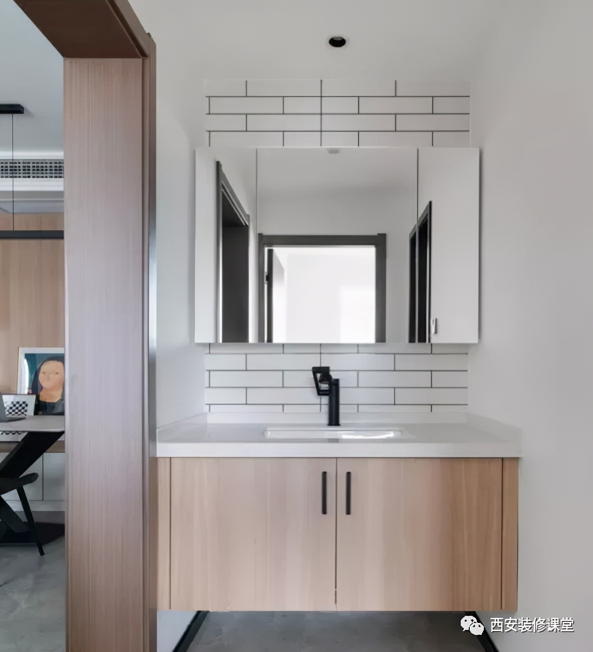 镜柜镜子怎么粘上去的,卫生间隐藏镜子的镜柜