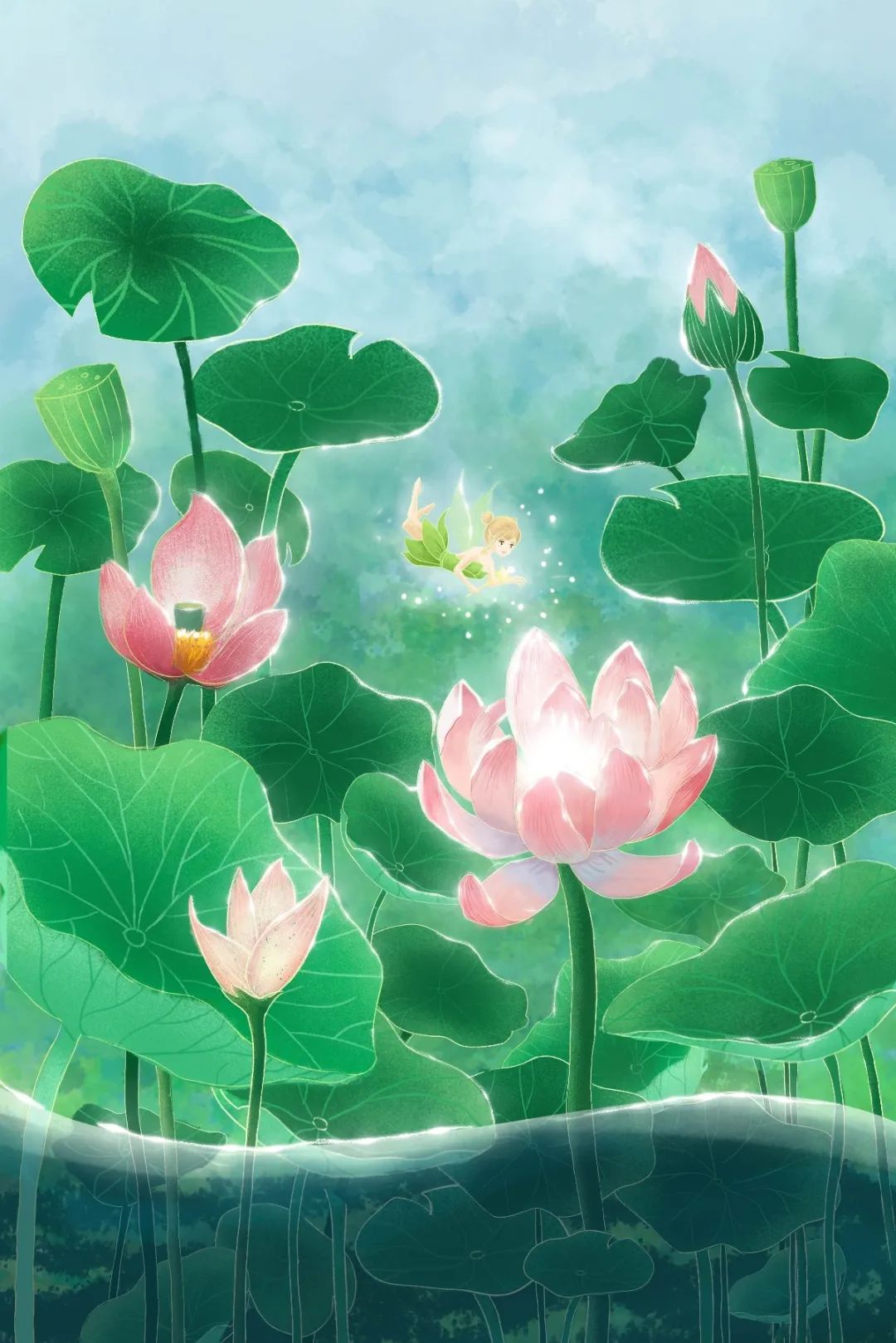 描写荷花的诗句和优美句子,描写荷花的好词名句