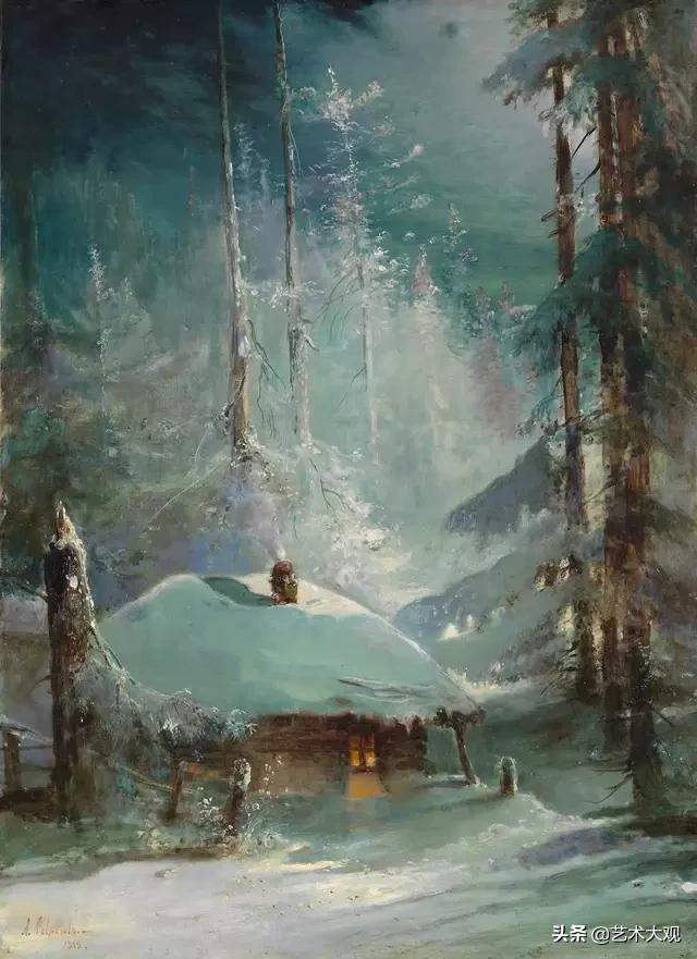 俄罗斯风景油画四大名家,俄罗斯古典风景油画欣赏图片