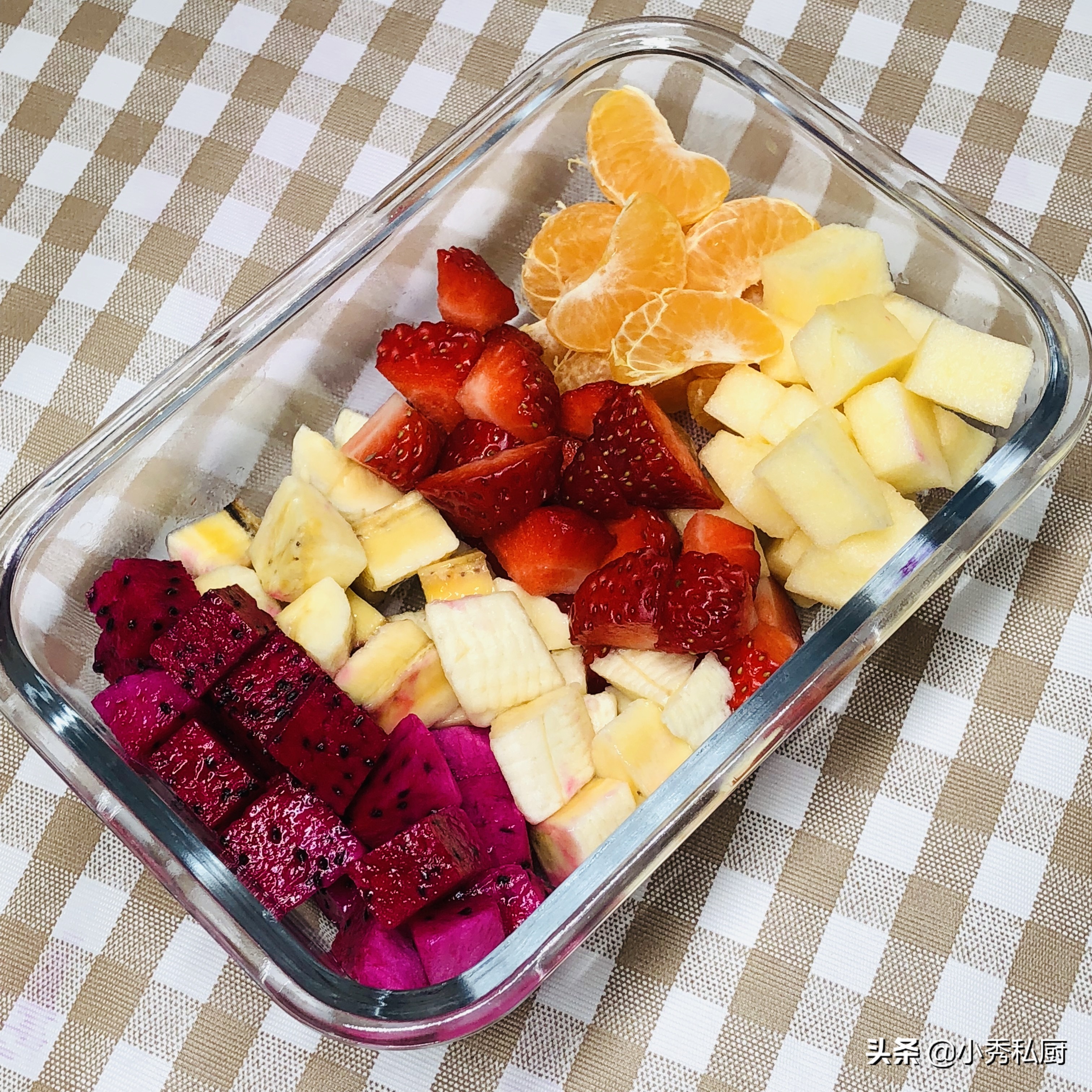 自制酸奶水果捞减肥,牧场能量酸奶水果捞用的什么酸奶