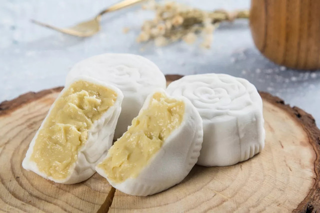 榴莲冰皮月饼正宗,榴莲冰皮月饼一下吃6个