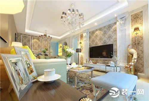 流行的欧式电视墙装修效果图大全,欧式电视墙风格装修效果图