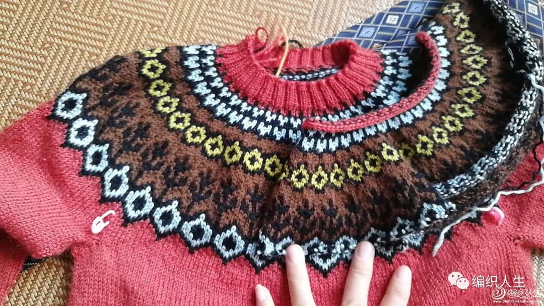 7-12岁儿童棒针开衫毛衣,网红秋冬镂空圆肩毛衣的编织教程
