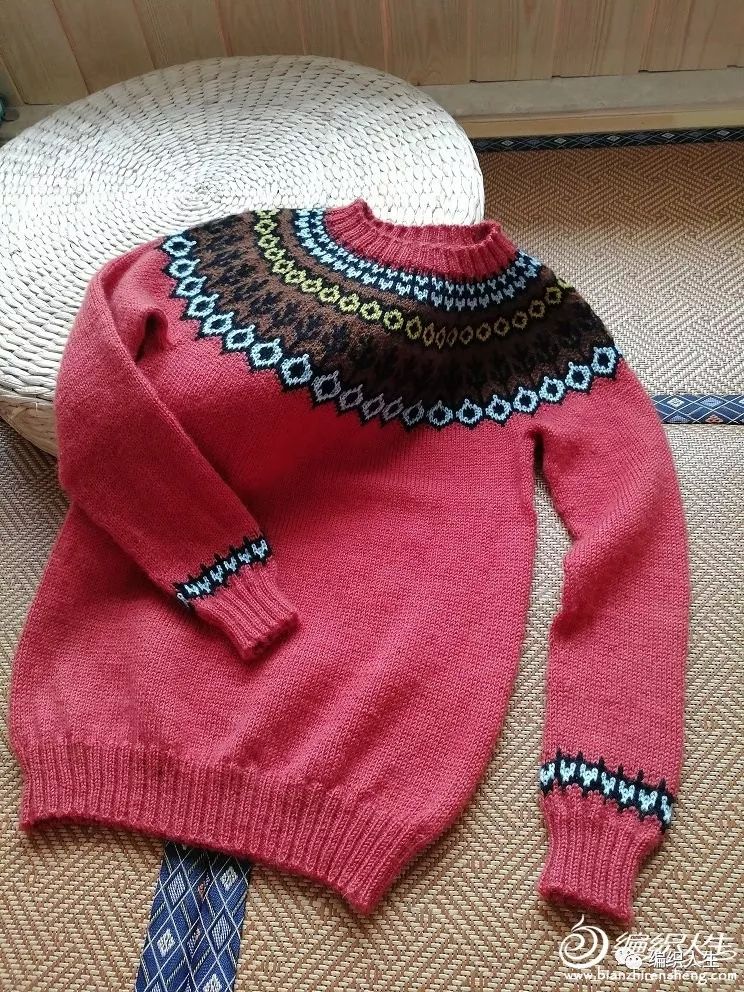 7-12岁儿童棒针开衫毛衣,网红秋冬镂空圆肩毛衣的编织教程