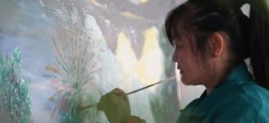 又一“扫地僧”火了！保洁阿姨3D黑板报惊艳全网