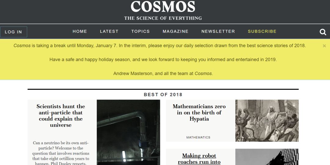 科学网站推荐,最前沿的科学网站有哪些