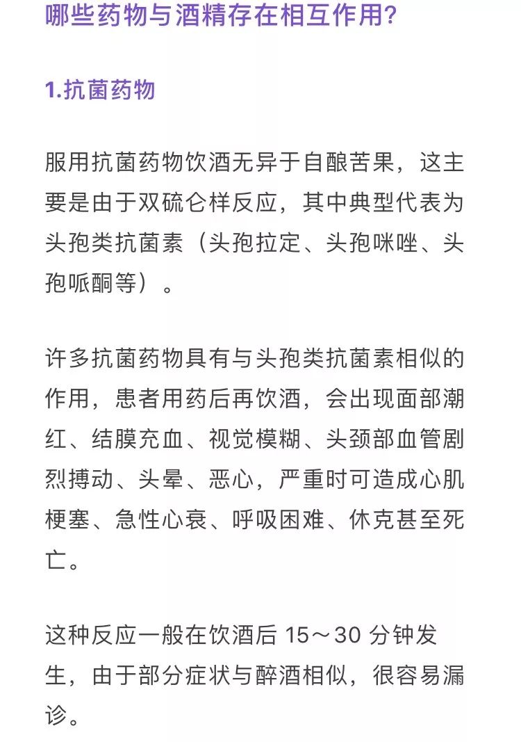 不能和酒一起吃的药,不能与酒一起喝的药品有什么
